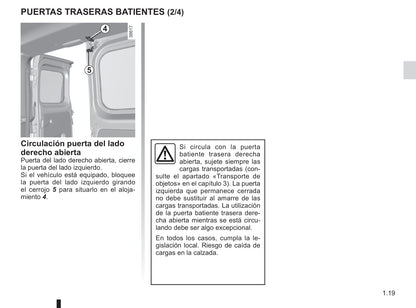 2014-2019 Renault Trafic Manuel du propriétaire | Espagnol