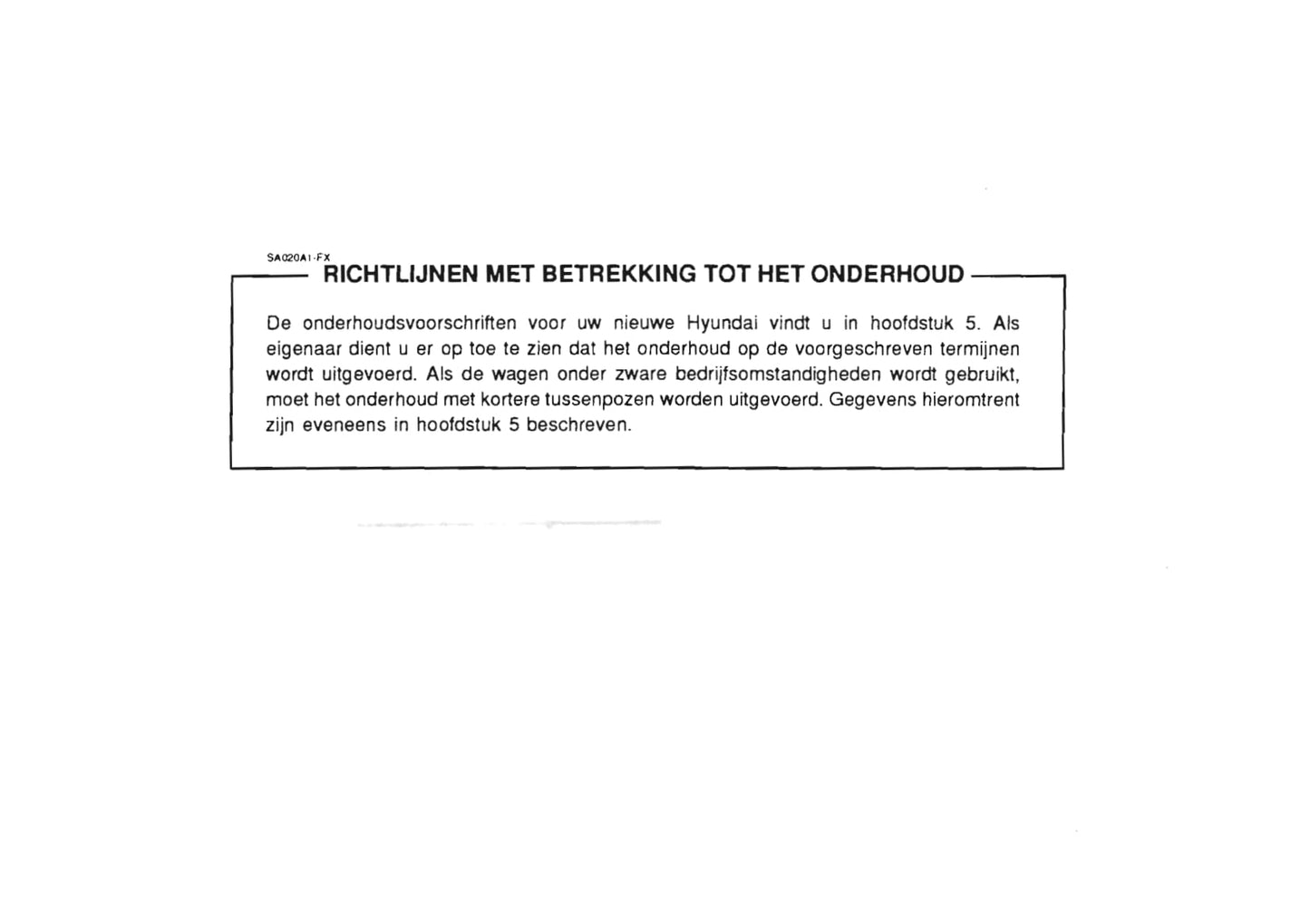 1996-1997 Hyundai Lantra Owner's Manual | Dutch