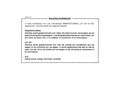 1996-1997 Hyundai Lantra Owner's Manual | Dutch