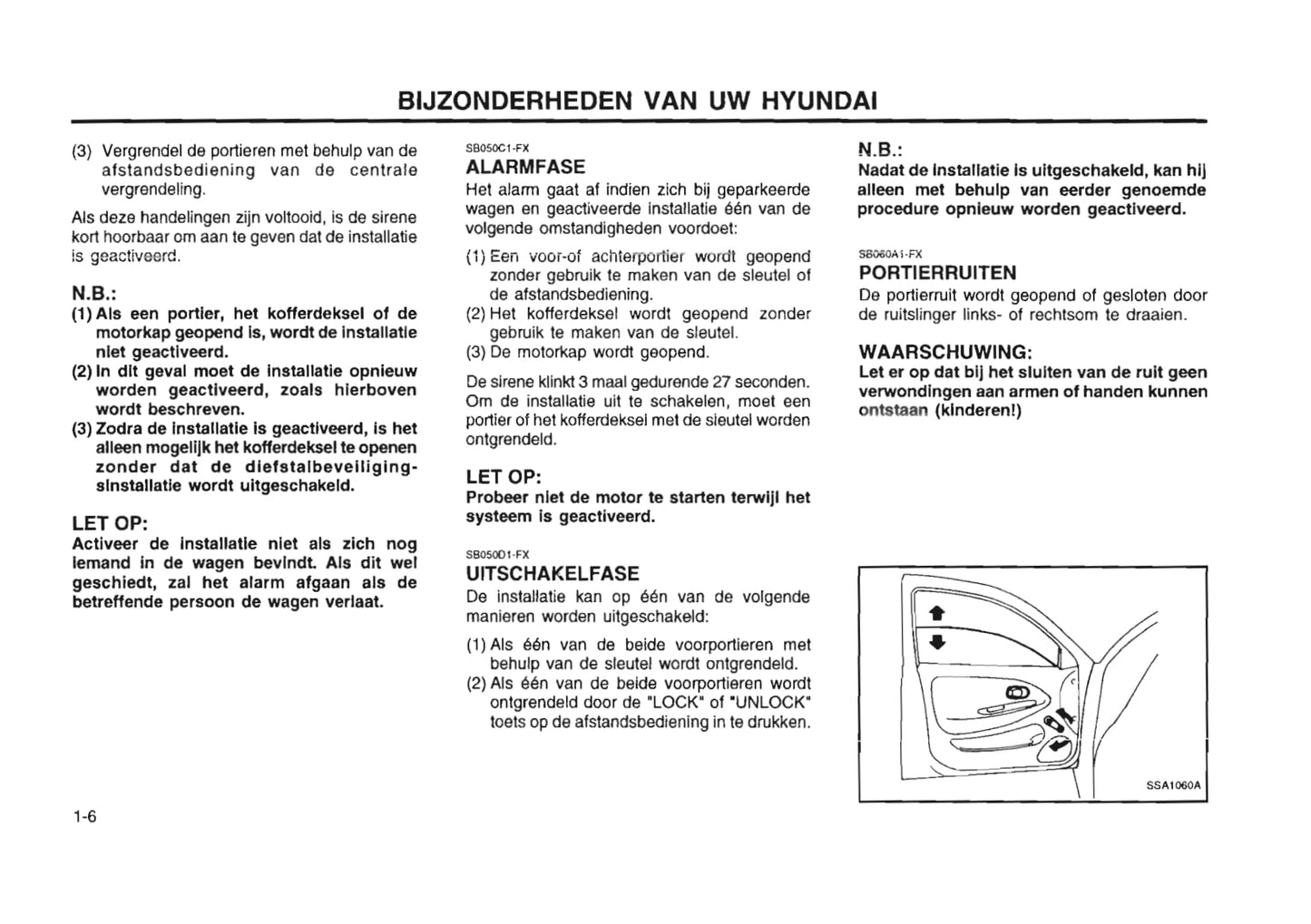 1996-1997 Hyundai Lantra Owner's Manual | Dutch