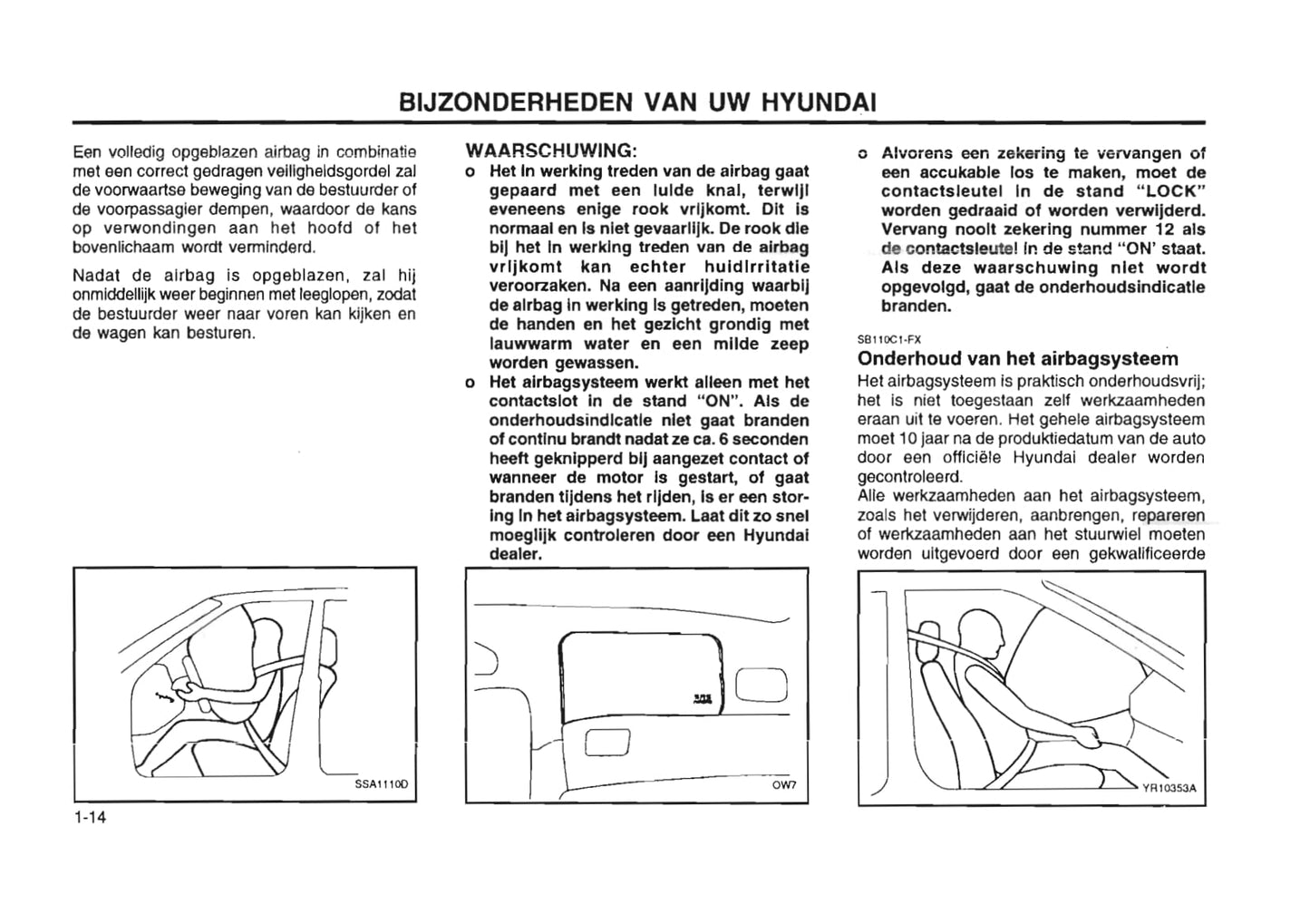 1996-1997 Hyundai Lantra Owner's Manual | Dutch