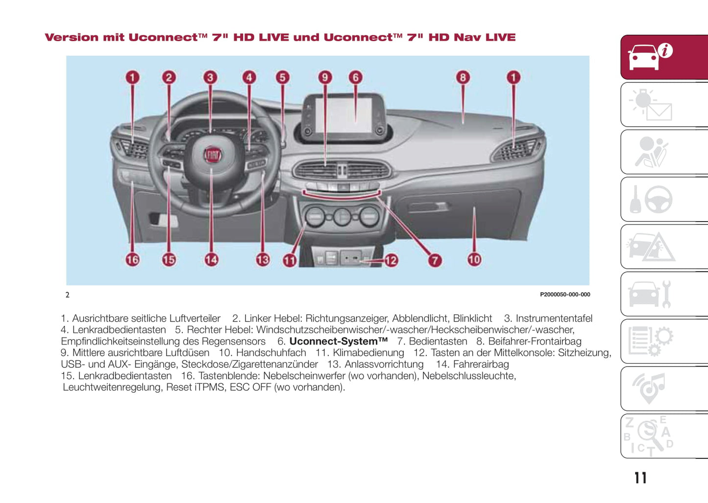 2017-2018 Fiat Tipo Owner's Manual | German