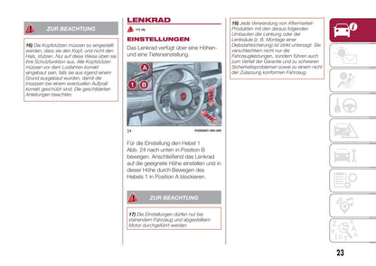 2017-2018 Fiat Tipo Owner's Manual | German