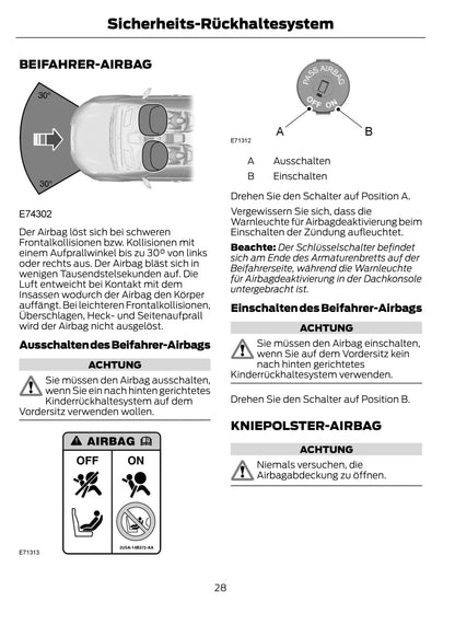 2012-2014 Ford Kuga Bedienungsanleitung | Deutsch