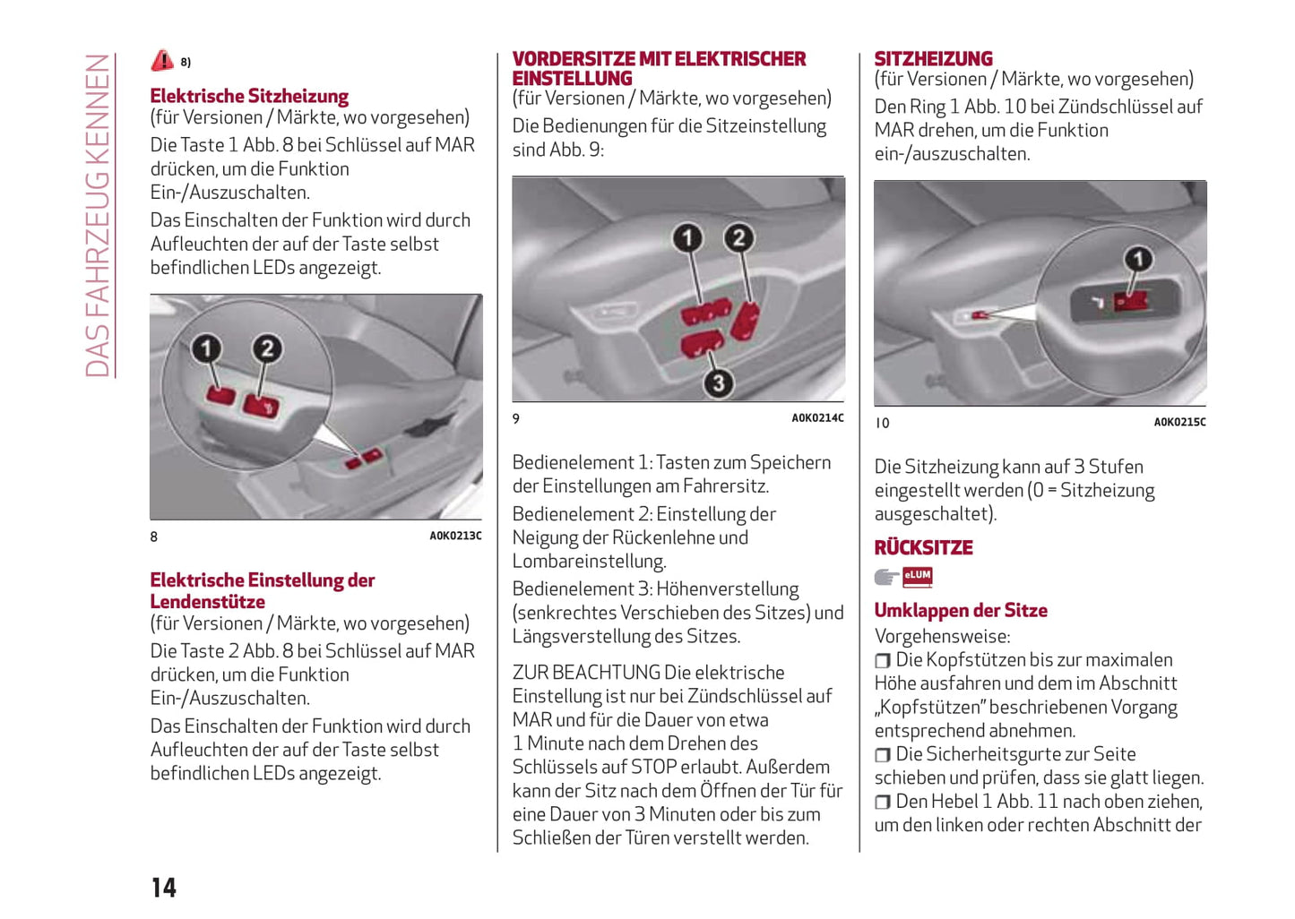 2014-2016 Alfa Romeo Giulietta Owner's Manual | German