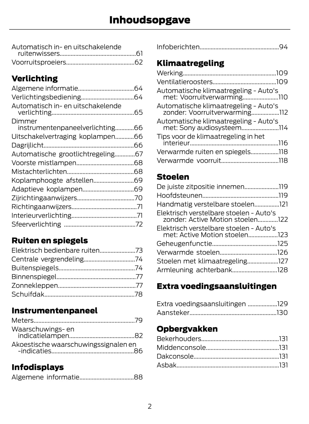 2014-2015 Ford Mondeo Hybrid Gebruikershandleiding | Nederlands