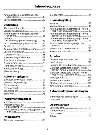 2014-2015 Ford Mondeo Hybrid Gebruikershandleiding | Nederlands