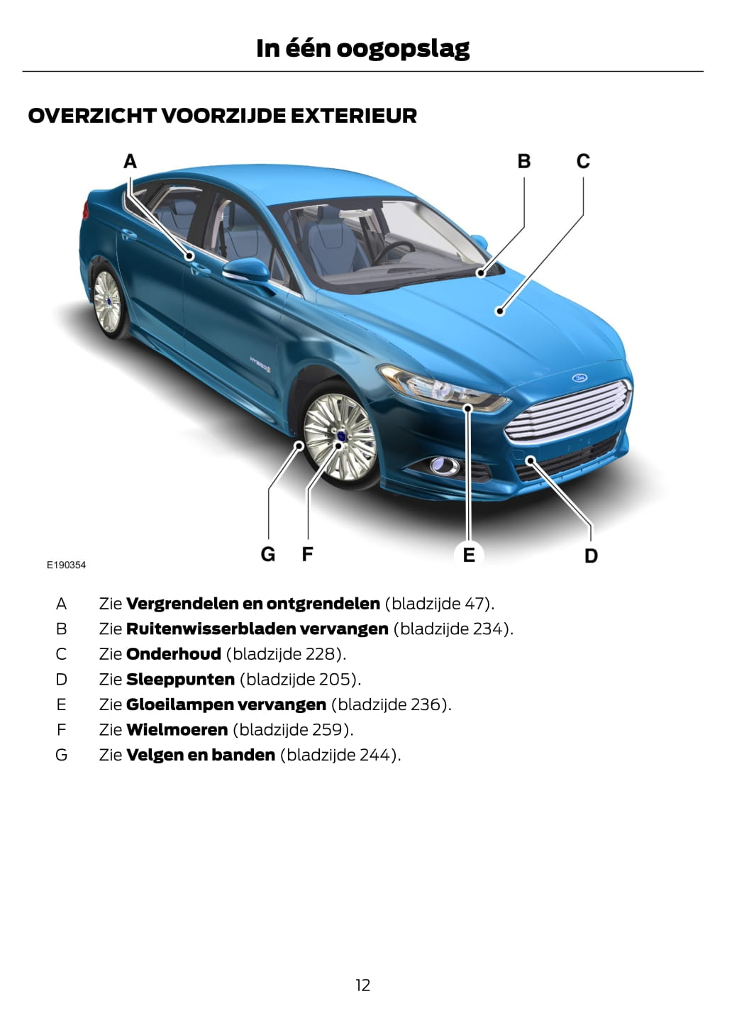 2014-2015 Ford Mondeo Hybrid Gebruikershandleiding | Nederlands