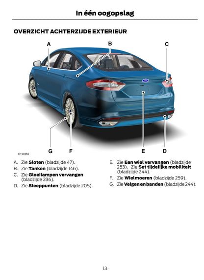 2014-2015 Ford Mondeo Hybrid Gebruikershandleiding | Nederlands