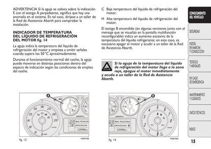 2010-2014 Abarth Punto Bedienungsanleitung | Spanisch