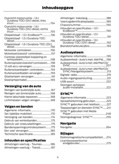 2014-2015 Ford Tourneo Courier / Transit Courier Gebruikershandleiding | Nederlands