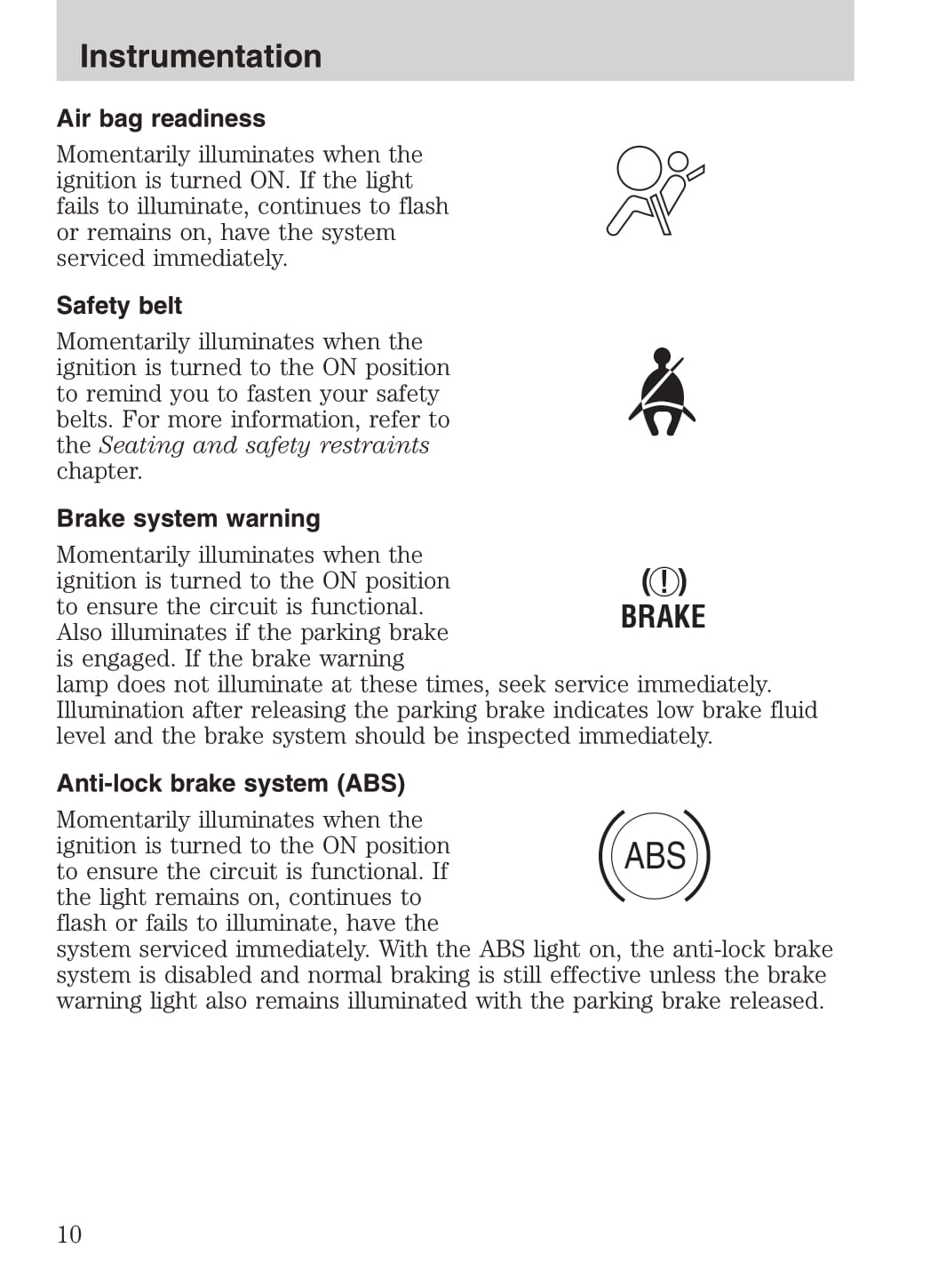 2001 Ford Explorer Owner's Manual | English