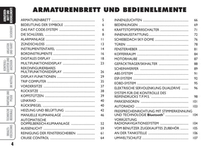 2007-2008 Fiat Grande Punto Bedienungsanleitung | Deutsch