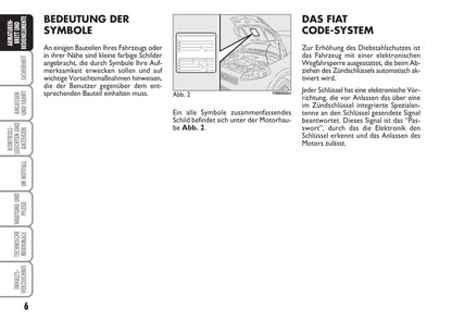 2007-2008 Fiat Grande Punto Bedienungsanleitung | Deutsch