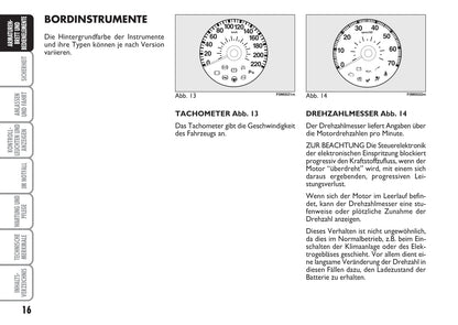 2007-2008 Fiat Grande Punto Bedienungsanleitung | Deutsch