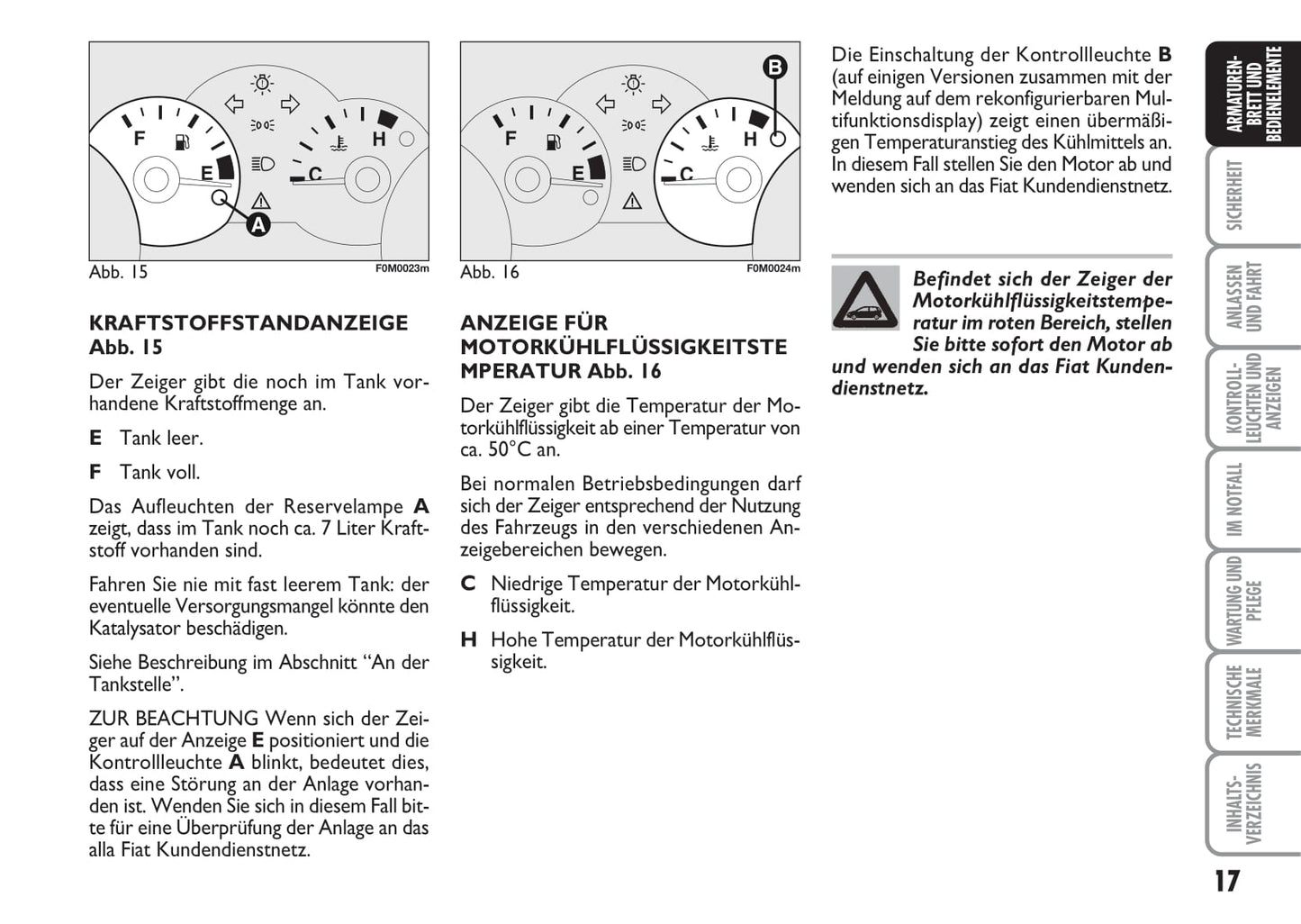 2007-2008 Fiat Grande Punto Bedienungsanleitung | Deutsch