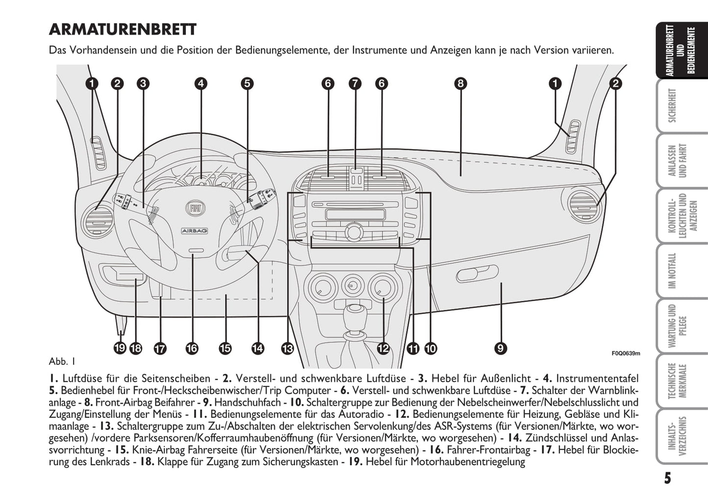 2009-2010 Fiat Bravo Bedienungsanleitung | Deutsch