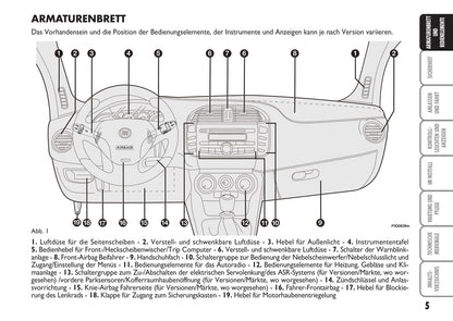 2009-2010 Fiat Bravo Bedienungsanleitung | Deutsch