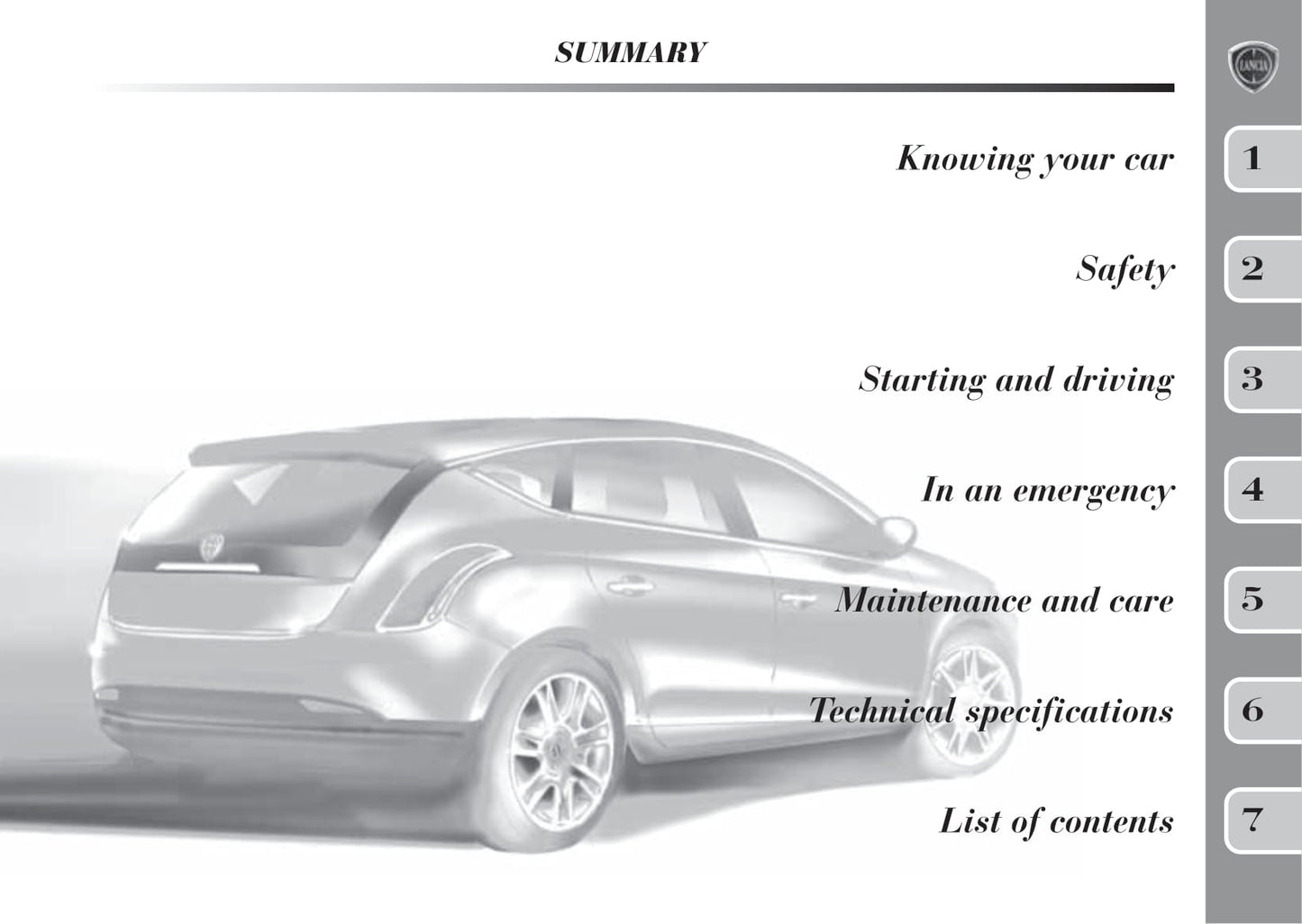 2008-2012 Lancia Musa Bedienungsanleitung | Englisch