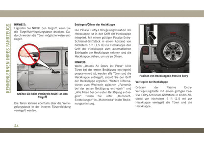 2018-2019 Jeep Wangler Manuel du propriétaire | Allemand