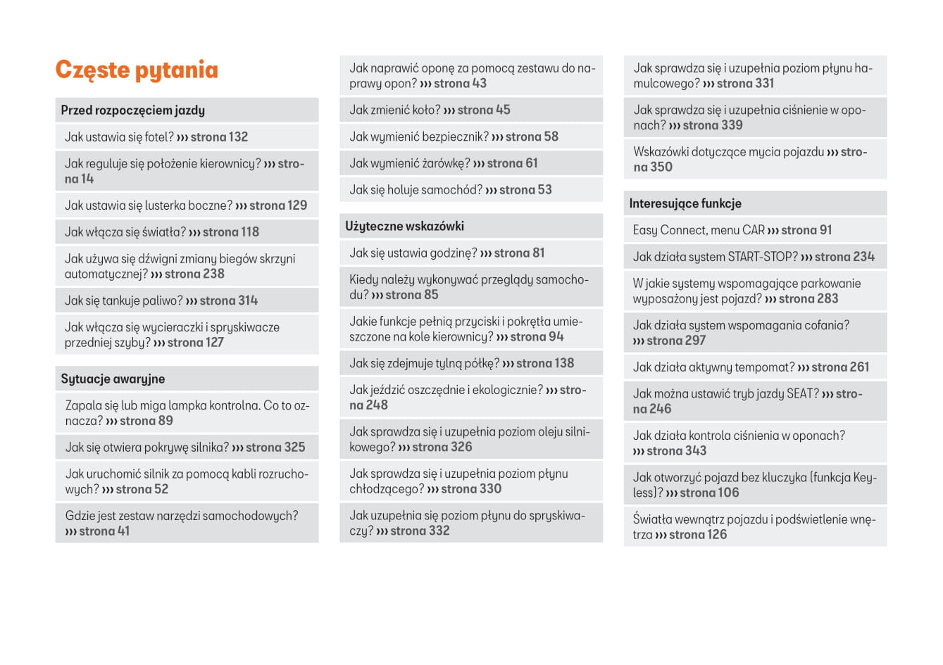 2017-2020 Seat Arona Manuel du propriétaire | Polonais