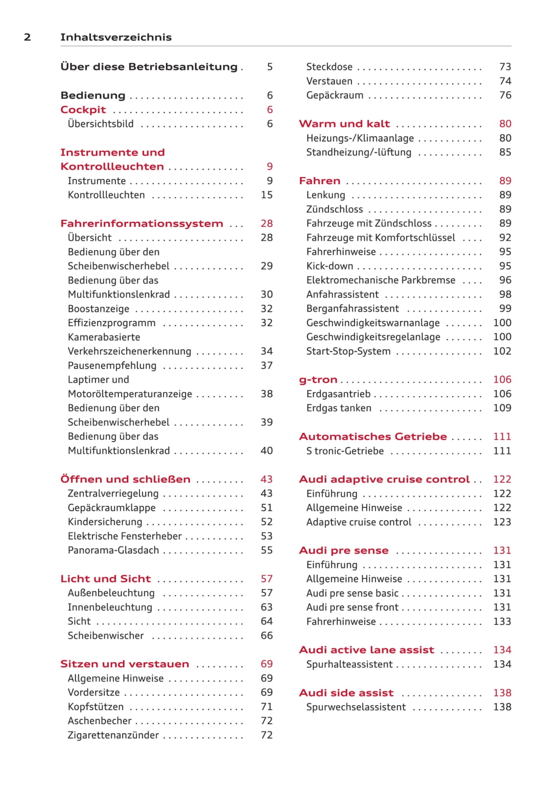 2013-2016 Audi A3/S3 Gebruikershandleiding | Duits