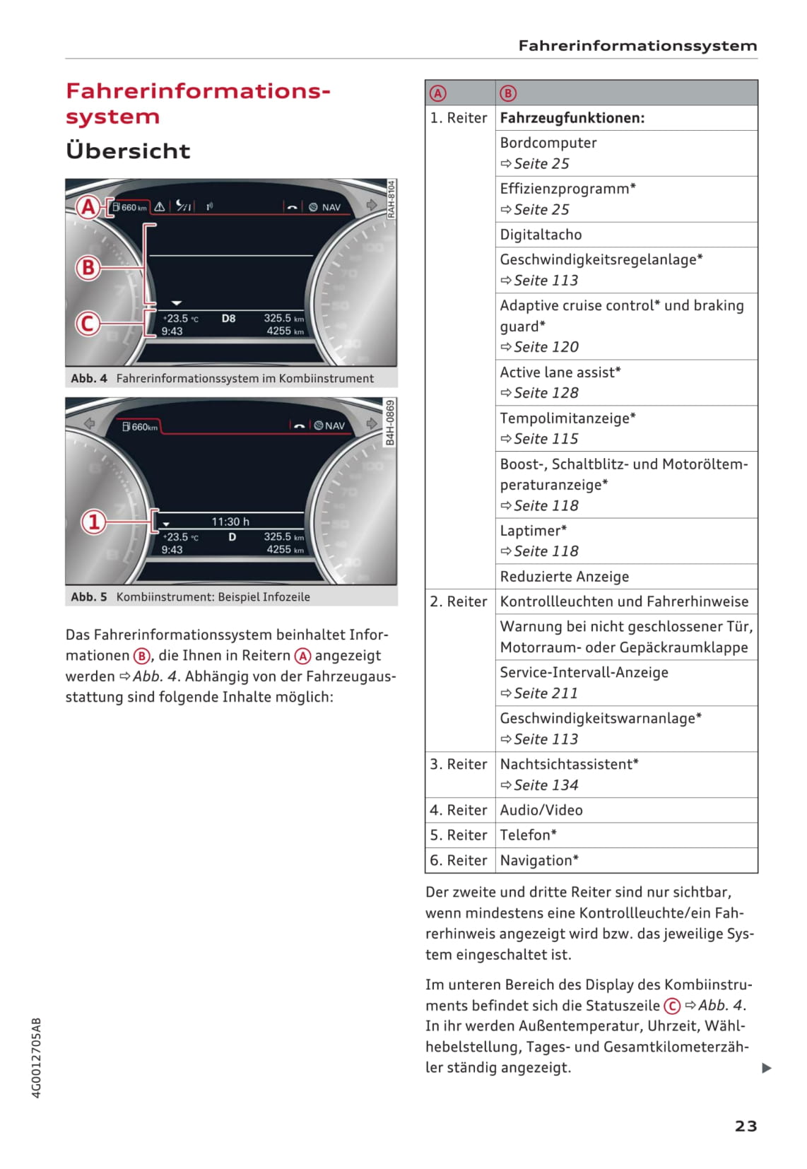 2014-2018 Audi A6 Gebruikershandleiding | Duits