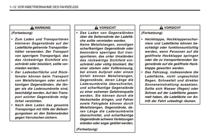 1998-2005 SsangYong Musso Manuel du propriétaire | Allemand