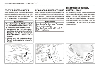 1998-2005 SsangYong Musso Manuel du propriétaire | Allemand