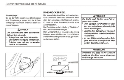 1998-2005 SsangYong Musso Manuel du propriétaire | Allemand