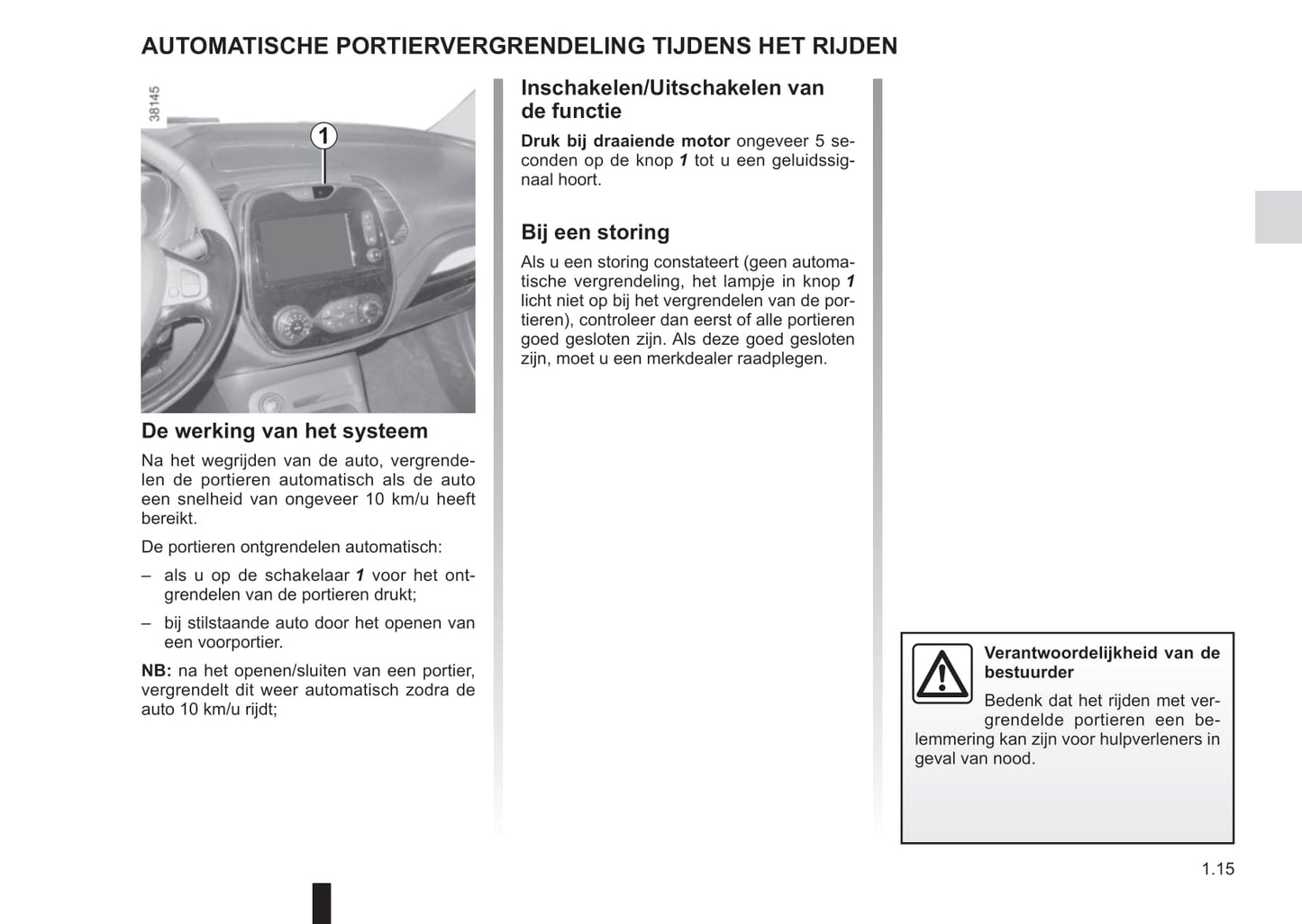 2017-2019 Renault Captur Gebruikershandleiding | Nederlands