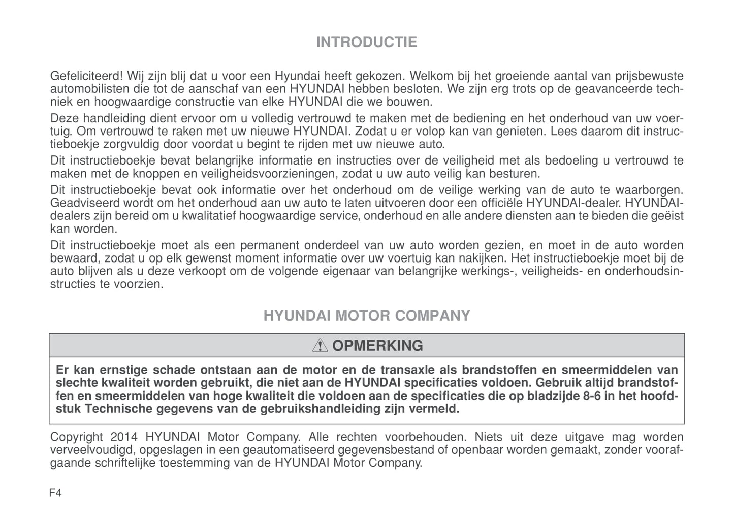 2014-2018 Hyundai i20 Manuel du propriétaire | Néerlandais