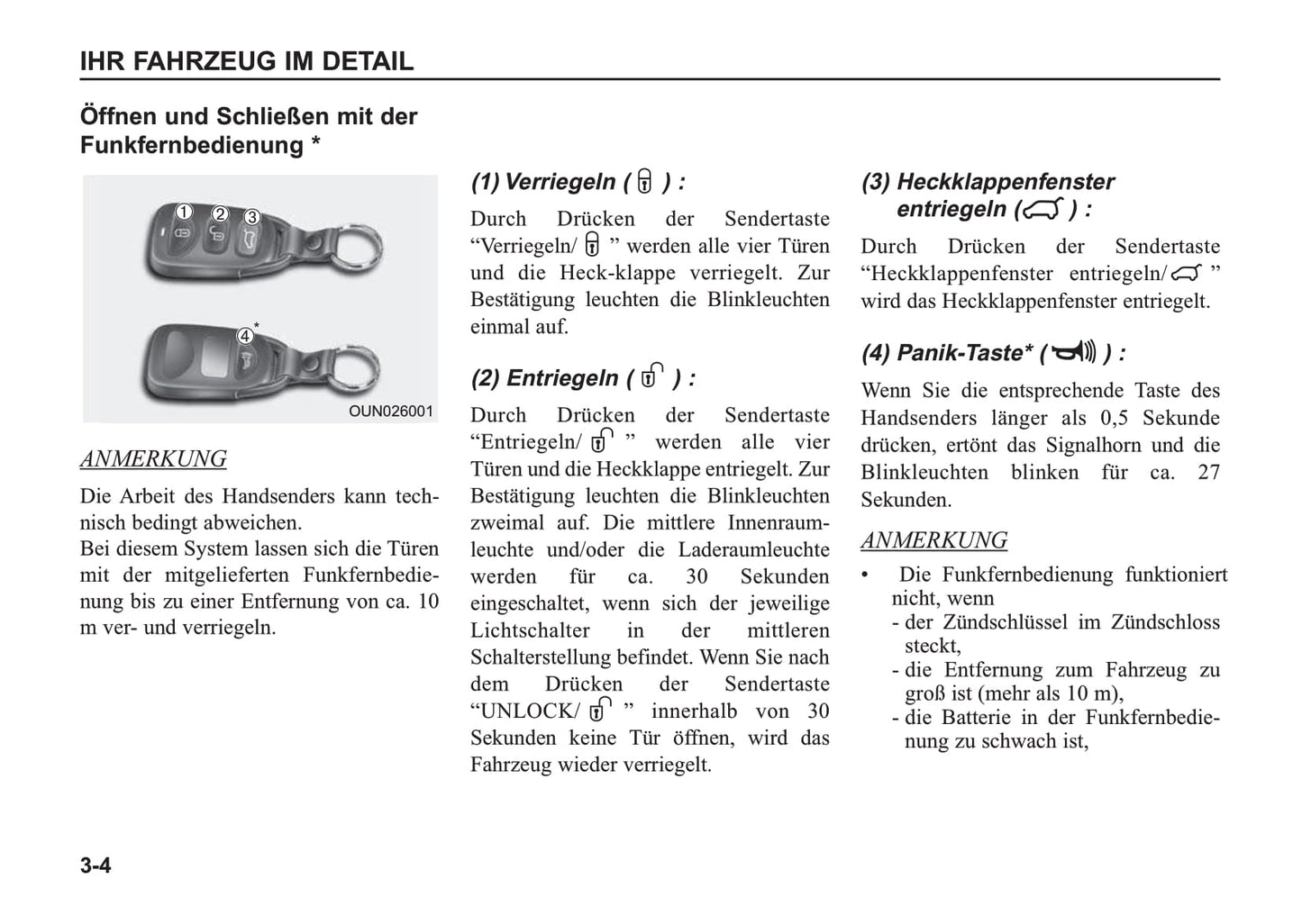 2002-2006 Kia Sorento Manuel du propriétaire | Allemand