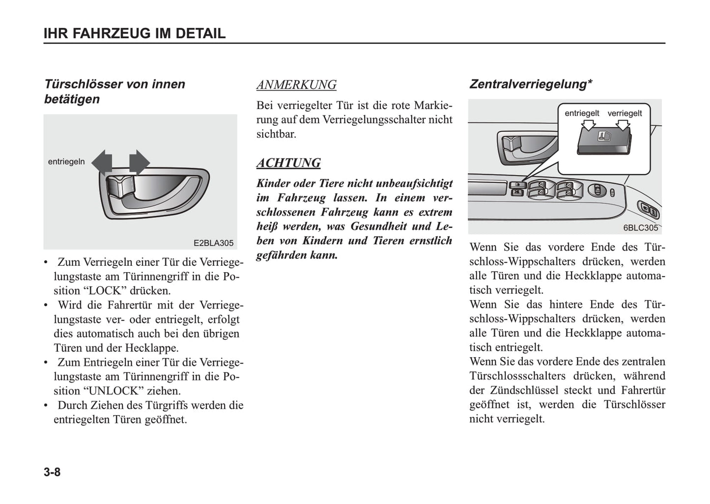 2002-2006 Kia Sorento Manuel du propriétaire | Allemand