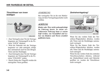 2002-2006 Kia Sorento Manuel du propriétaire | Allemand