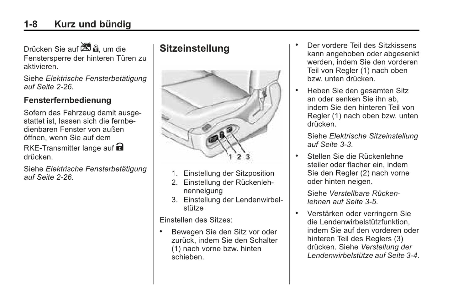 2015-2017 Cadillac SRX Owner's Manual | German