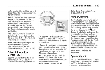 2015-2017 Cadillac SRX Owner's Manual | German