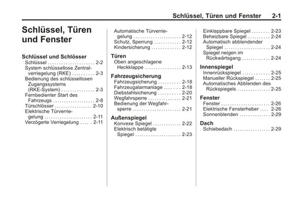 2015-2017 Cadillac SRX Owner's Manual | German