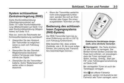 2015-2017 Cadillac SRX Owner's Manual | German