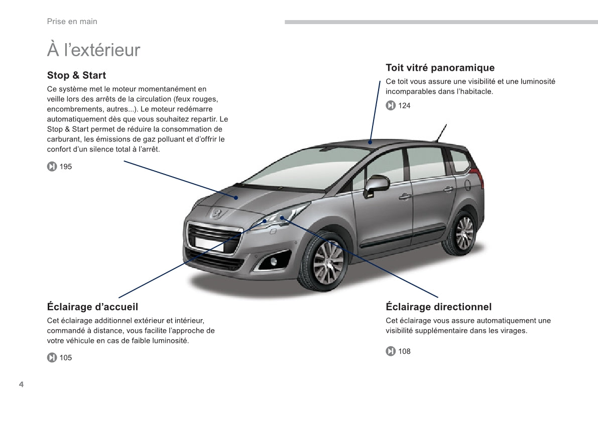 2013-2014 Peugeot 5008 Manuel du propriétaire | Français