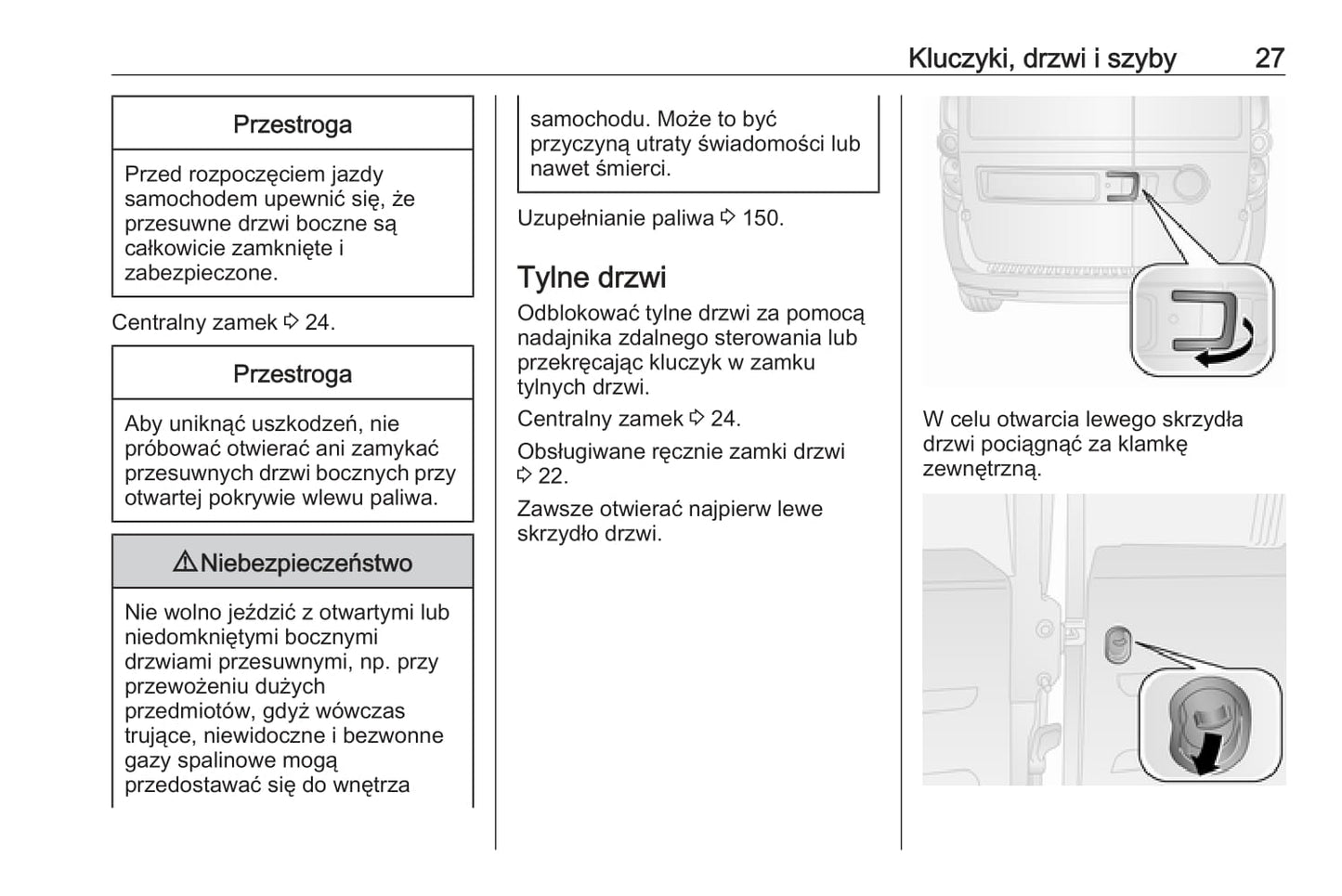 2017-2018 Opel Combo Manuel du propriétaire | Polonais