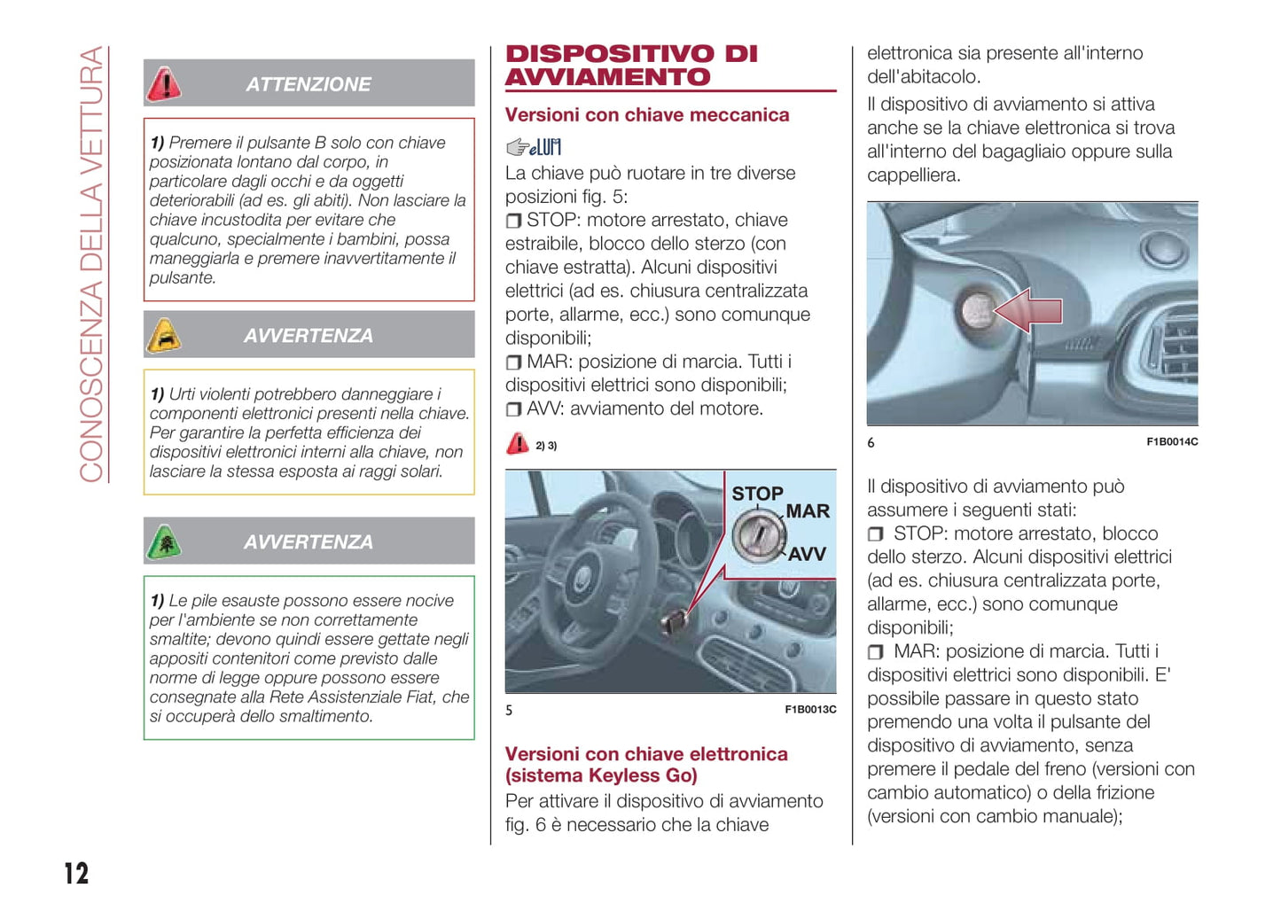 2019-2020 Fiat 500X Owner's Manual | Italian