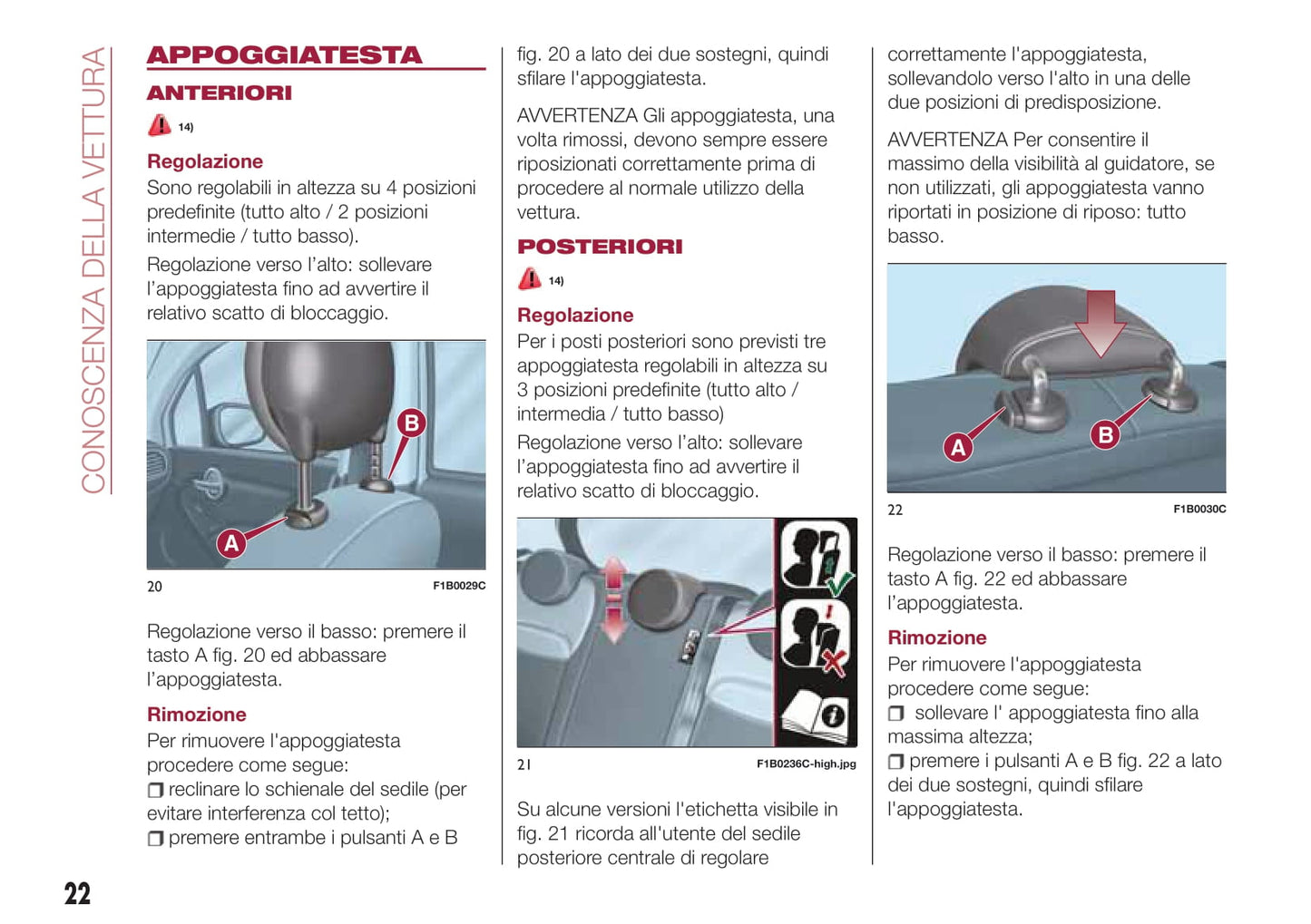 2019-2020 Fiat 500X Owner's Manual | Italian