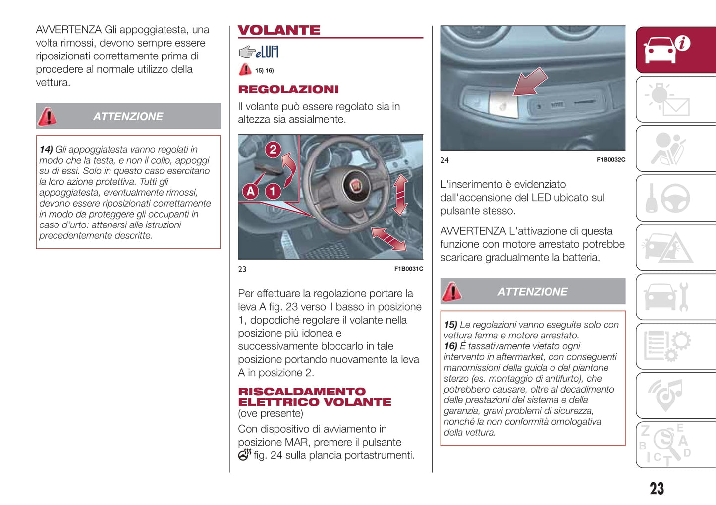 2019-2020 Fiat 500X Owner's Manual | Italian