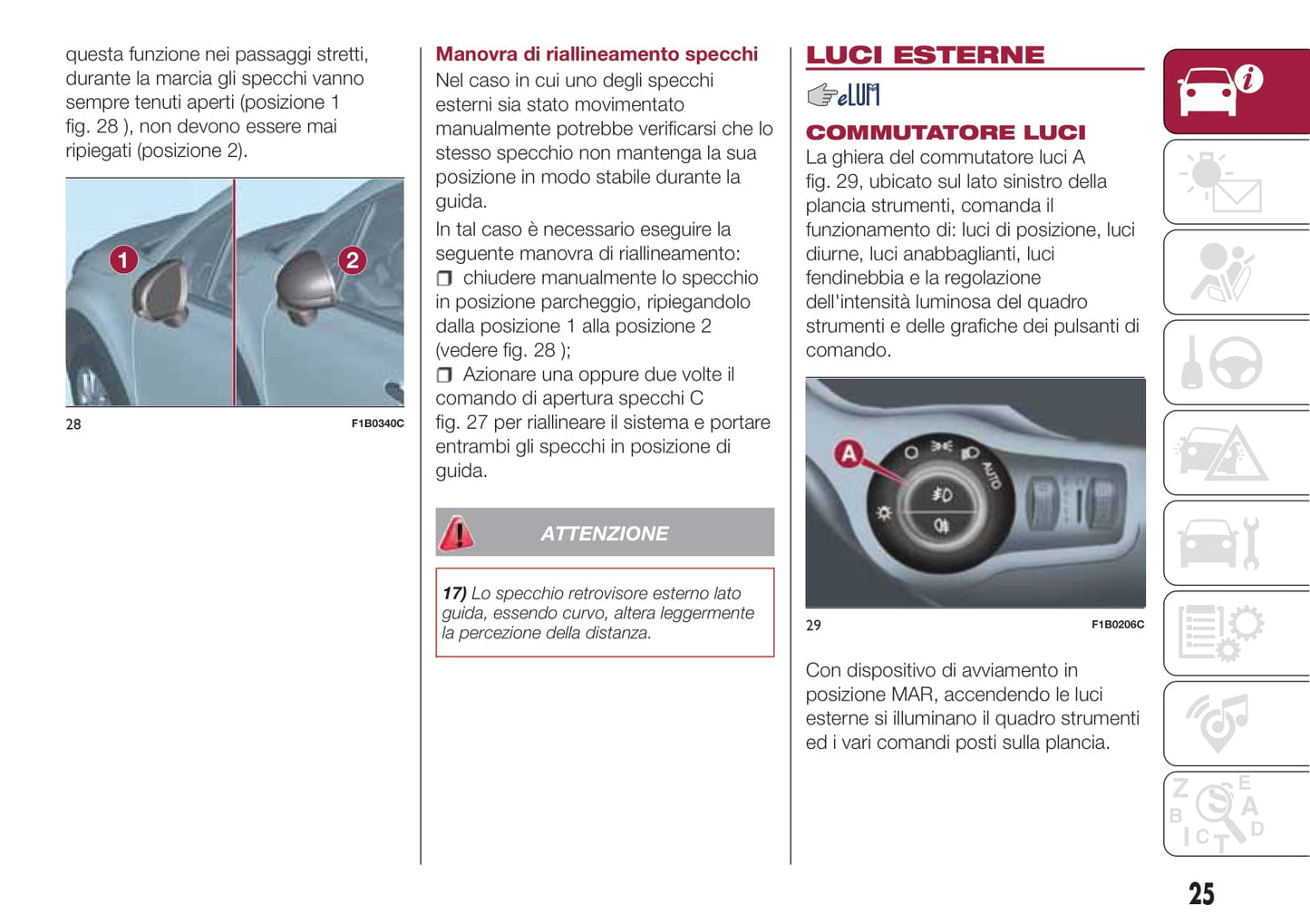 2019-2020 Fiat 500X Owner's Manual | Italian