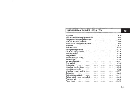 2000-2005 Kia Rio Manuel du propriétaire | Néerlandais