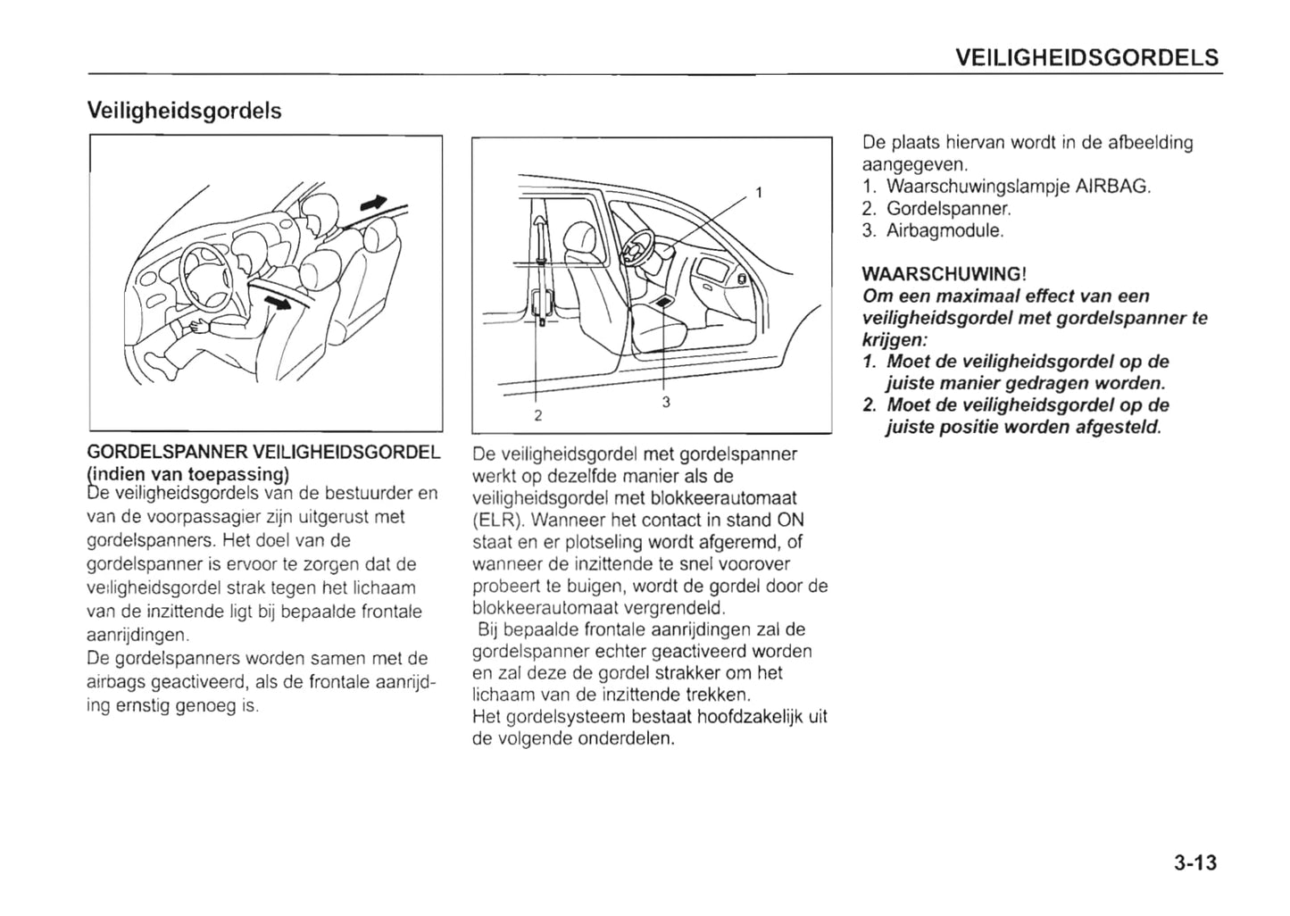 2000-2005 Kia Rio Manuel du propriétaire | Néerlandais