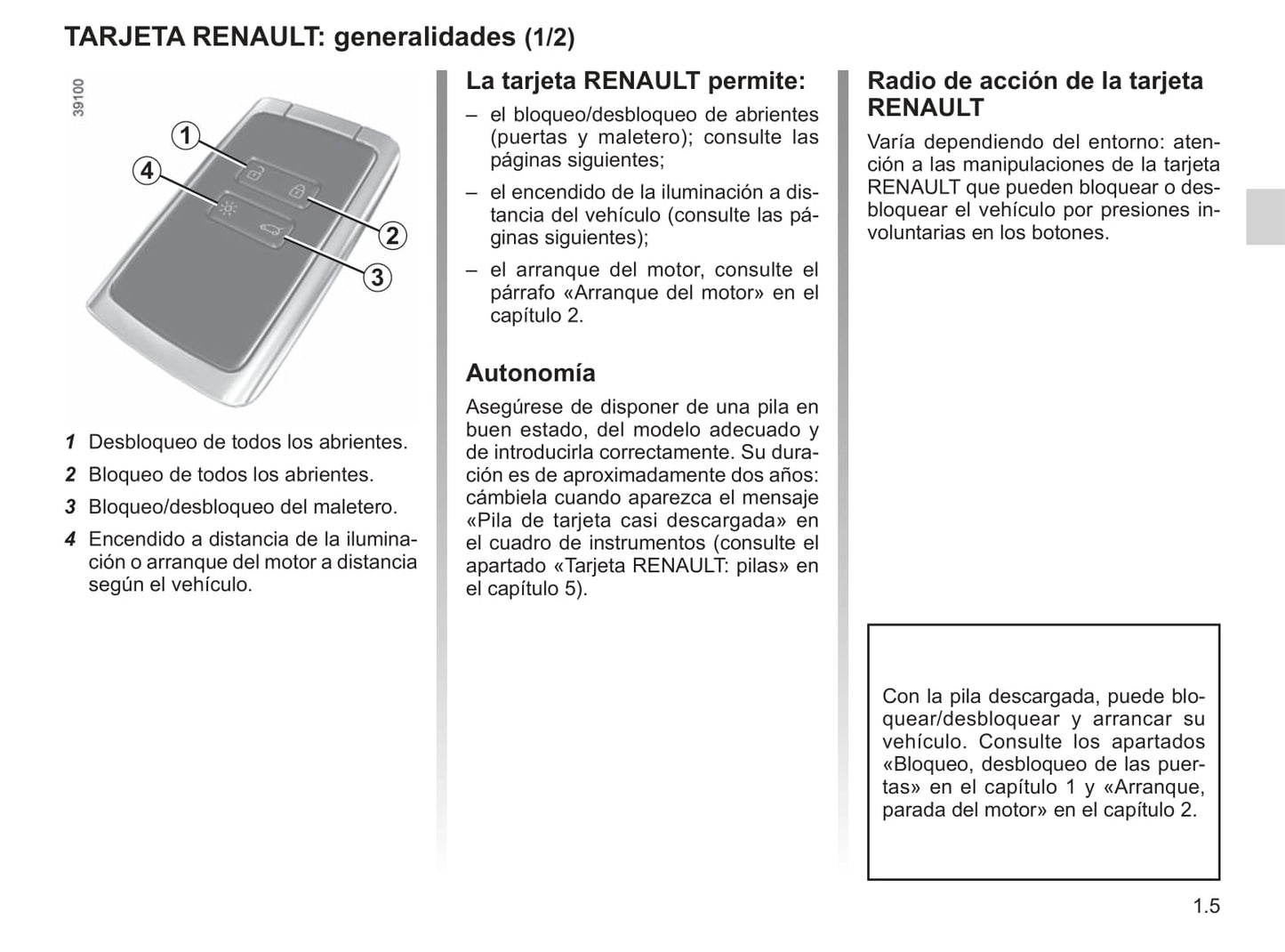 2017-2020 Renault Koleos Manuel du propriétaire | Espagnol