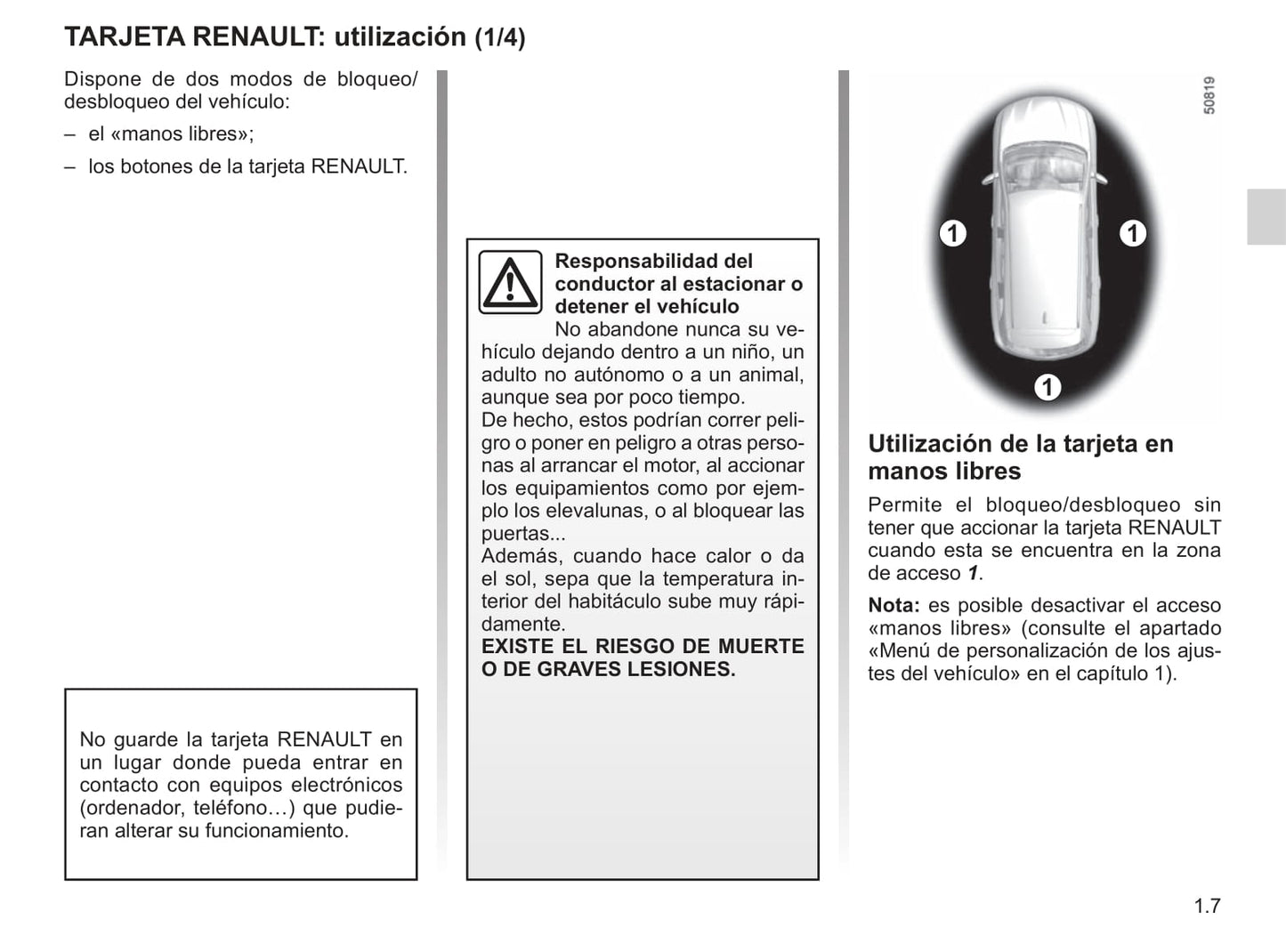 2017-2020 Renault Koleos Manuel du propriétaire | Espagnol