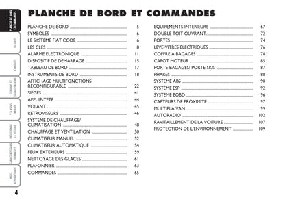 2004-2007 Fiat Multipla Manuel du propriétaire | Français